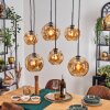 Ripoll Hanglamp, Kogellampje, Hanglamp Amber, 6-lichts