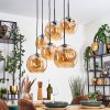 Ripoll Hanglamp, Kogellampje, Hanglamp Amber, 6-lichts