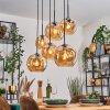 Ripoll Hanglamp, Kogellampje, Hanglamp Amber, 6-lichts