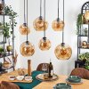 Ripoll Hanglamp, Kogellampje, Hanglamp Amber, 6-lichts