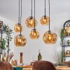 Ripoll Hanglamp, Kogellampje, Hanglamp Amber, 6-lichts