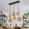 Ripoll Hanglamp, Kogellampje, Hanglamp Amber, 6-lichts
