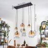 Ripoll Hanglamp, Kogellampje, Hanglamp Amber, Duidelijk, 6-lichts