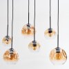 Ripoll Hanglamp, Kogellampje, Hanglamp Amber, Duidelijk, 6-lichts