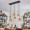 Ripoll Hanglamp, Kogellampje, Hanglamp Amber, Duidelijk, 6-lichts