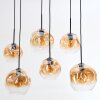 Ripoll Hanglamp, Kogellampje, Hanglamp Amber, Duidelijk, 6-lichts