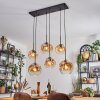 Ripoll Hanglamp, Kogellampje, Hanglamp Amber, Duidelijk, 6-lichts