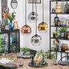 Ripoll Hanglamp, Kogellampje, Cluster hanglamp Goud, Duidelijk, Koperkleurig, Rookkleurig, 4-lichts