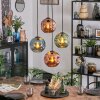 Ripoll Hanglamp, Kogellampje, Cluster hanglamp Blauw, Groen, Koperkleurig, 4-lichts