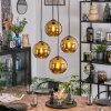 Koyoto Hanglamp, Kogellampje, Cluster hanglamp Goud, 4-lichts