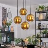 Koyoto Hanglamp, Kogellampje, Cluster hanglamp Goud, 4-lichts