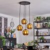 Koyoto Hanglamp, Kogellampje, Cluster hanglamp Goud, 4-lichts