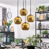 Koyoto Hanglamp, Kogellampje, Cluster hanglamp Goud, 4-lichts