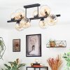 Koyoto Plafondlamp, Kogellampje Amber, Duidelijk, 8-lichts