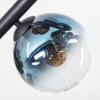 Gastor Plafondlamp, Kogellampje Blauw, Groen, Duidelijk, Koperkleurig, 8-lichts