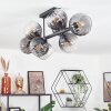 Koyoto Plafondlamp, Kogellampje Duidelijk, Rookkleurig, 8-lichts
