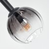 Koyoto Plafondlamp, Kogellampje Duidelijk, Rookkleurig, 8-lichts