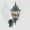 Hongkong Wandlamp voor buiten, Wandlamp Groen, Zwart, 1-licht, Bewegingsmelder