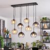 Koyoto Hanglamp, Kogellampje, Hanglamp Amber, Duidelijk, Rookkleurig, 8-lichts