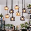 Koyoto Hanglamp, Kogellampje, Hanglamp Amber, Rookkleurig, 8-lichts
