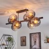 Koyoto Plafondlamp, Kogellampje Duidelijk, Rookkleurig, 8-lichts