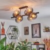 Koyoto Plafondlamp, Kogellampje Duidelijk, Rookkleurig, 8-lichts