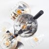 Koyoto Plafondlamp, Kogellampje Amber, Duidelijk, Rookkleurig, 8-lichts