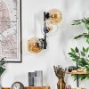 Koyoto Kogellampje, Wandlamp Amber, Duidelijk, 3-lichts