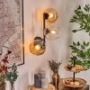 Koyoto Kogellampje, Wandlamp Amber, Duidelijk, 3-lichts