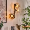 Koyoto Kogellampje, Wandlamp Amber, Duidelijk, 3-lichts