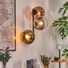 Koyoto Kogellampje, Wandlamp Goud, Duidelijk, Koperkleurig, Rookkleurig, 3-lichts