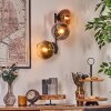 Koyoto Kogellampje, Wandlamp Goud, Duidelijk, Koperkleurig, Rookkleurig, 3-lichts