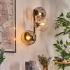 Ripoll Kogellampje, Wandlamp Amber, Duidelijk, Rookkleurig, 3-lichts