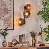 Koyoto Kogellampje, Wandlamp Chroom, Goud, Duidelijk, Koperkleurig, Rookkleurig, 3-lichts