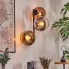 Koyoto Kogellampje, Wandlamp Chroom, Goud, Duidelijk, Koperkleurig, Rookkleurig, 3-lichts