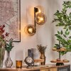 Koyoto Kogellampje, Wandlamp Amber, Duidelijk, Rookkleurig, 3-lichts