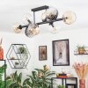 Koyoto Plafondlamp, Kogellampje Amber, Duidelijk, Rookkleurig, 8-lichts