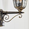 Hongkong Wandlamp voor buiten, Wandlamp Bruin, Goud, 1-licht, Bewegingsmelder