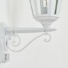 Hongkong Wandlamp voor buiten, Wandlamp Wit, 1-licht, Bewegingsmelder