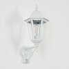 Hongkong Wandlamp voor buiten, Wandlamp Wit, 1-licht, Bewegingsmelder