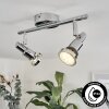 Morges Plafondlamp LED Chroom, 2-lichts