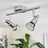 Morges Plafondlamp LED Chroom, 2-lichts