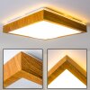 Sora Wood Plafondlamp Hout licht, 1-licht