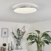 Morges Plafondlamp LED Chroom, Wit, 1-licht