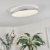 Morges Plafondlamp LED Chroom, Wit, 1-licht