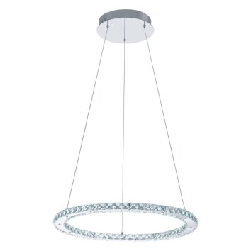 Eglo VARRAZO Hanglamp LED Chroom, Kristaloptiek, 1-licht
