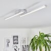 Correas Plafondlamp LED Aluminium, 2-lichts