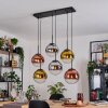 Gastor Hanglamp, Kogellampje, Hanglamp Chroom, Goud, Duidelijk, Koperkleurig, Rookkleurig, 6-lichts