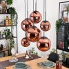 Gastor Hanglamp, Kogellampje, Hanglamp Koperkleurig, 6-lichts