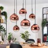 Gastor Hanglamp, Kogellampje, Hanglamp Duidelijk, Koperkleurig, 6-lichts